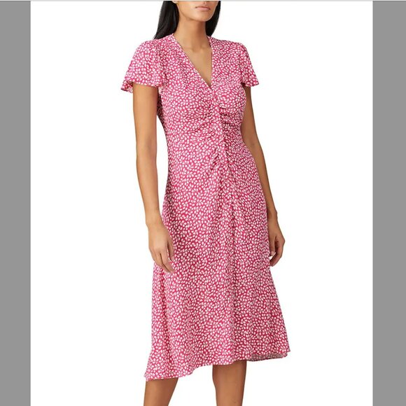 Diane von Furstenberg Floral Print Midi Length Dress - Picture 1 of 3